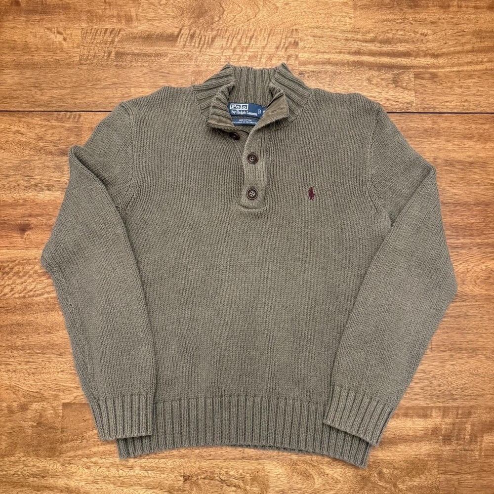 Ralph Lauren Taupe Crewneck Sweater